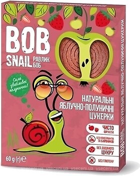 Фото Bob Snail яблочно-клубничные 60 г