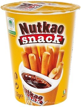 Фото Nutkao ореховая с какао и хлебными палочками 52 г