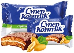 Фото Konti печенье Super Kontik с орехом 100 г