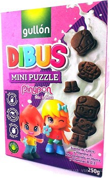 Фото Gullon печенье Dibus Mini Puzzle 250 г