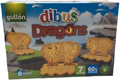 Фото Gullon печенье Dibus Dragons 300 г