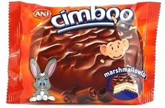 Фото Ani сендвіч-печиво Cimboo з маршмеллоу в какао глазурі 50 г