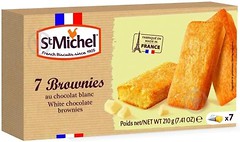 Фото St Michel печенье Brownies с белым шоколадом 210 г