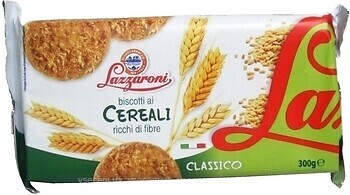 Фото Lazzaroni печенье Biscotti al Cereali Ricchi di Fibre Classico 300 г