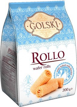 Фото Golski вафельные трубочки Rollo Топленое молоко 200 г