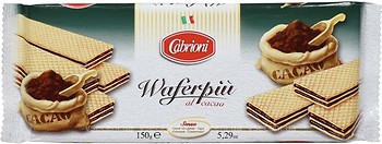 Фото Cabrioni вафли Wafer Piu Какао 150 г