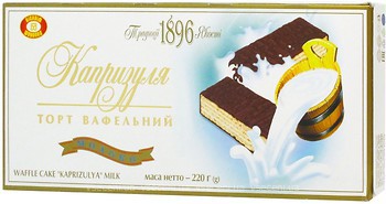 Фото Бисквит-Шоколад вафельный торт Капризуля Молоко 220 г