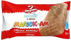 Фото Ласунка пломбир в вафельном стаканчике Малюк-Ам какао 80 г