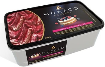 Фото Три ведмеді пломбир весовой Monaco Dessert ягодный мильфей 500 г