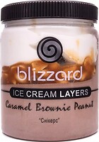 Фото Blizzard пломбир весовое Recipe №15 Caramel brownie peanut Сникерс 390 г