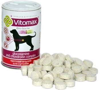 Фото Vitomax Противовоспалительный комплекс для суставов собак 75 таблеток
