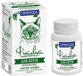 Фото Природа Фитокомплекс Чистая кожа для кошек 50 таблеток (PR020052)