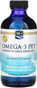 Фото Nordic Naturals Omega 3 Oil Pet 237 мл