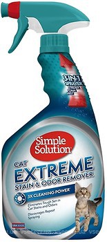 Фото Simple Solution Нейтрализатор запахов и пятен для кошек Extreme Cat Stain & Odor Remover 945 мл (ss10621)