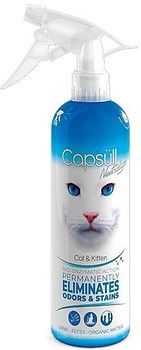 Фото Capsull Нейтрализатор запахов и пятен для кошек Eliminates Stains & Odors 500 мл