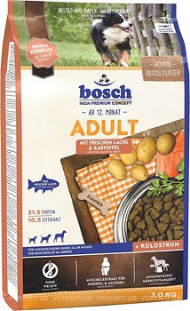 Фото Bosch Tiernahrung Adult Mit Frischem Lachs & Kartoffel 15 кг