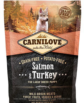 Фото Carnilove Salmon & Turkey For Large Breed Puppy 1.5 кг