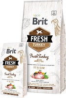 Фото Brit Fresh Turkey with Pea Adult Fit & Slim 12 кг