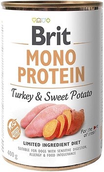 Фото Brit Mono Protein Turkey & Sweet Potato 400 г