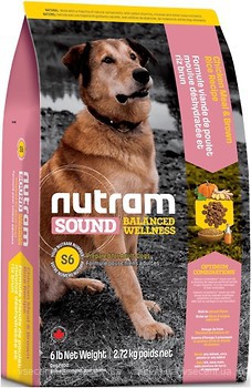 Фото Nutram Sound Balanced Wellness S6 Natural Adult Dog Food 20 кг