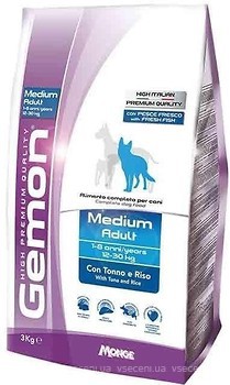 Фото Gemon Dog Medium Adult Tuna and Rice 3 кг