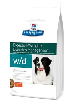 Фото Hill's Prescription Diet Canine w/d Digestive/Weight/Diabetes Management Chicken 10 кг