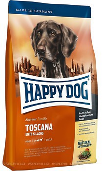 Фото Happy Dog Supreme Sensible Toscana Ente & Lachs 12.5 кг