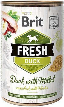 Фото Brit Fresh Duck with Millet Adult Run & Work 400 г