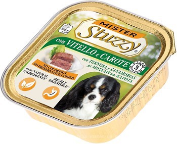 Фото Stuzzy Mister Dog Adult with Veal And Carrots 150 г