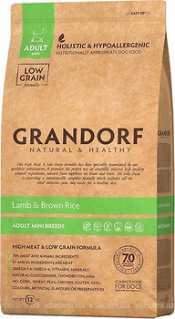 Фото Grandorf Mini Breeds Lamb & Brown Rice 3 кг