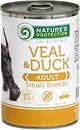 Фото Nature's Protection Adult Small Breeds Veal And Duck 400 г