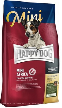 Фото Happy Dog Supreme Mini Africa Strauss & Kartoffel 4 кг