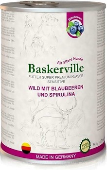Фото Baskerville Sensitive Wild Mit Blaubeeren und Spirulina 400 г