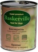 Фото Baskerville Super Premium Kaninchen Mit Nudeln und Karotten 400 г