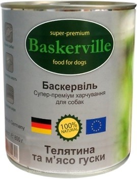 Фото Baskerville Super Premium Kalbfleisch und Gansefleisch 400 г