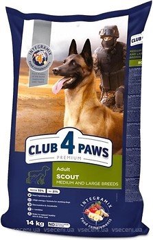 Фото Клуб 4 лапы Scout Сухой корм для собак крупных и средних пород 14 кг