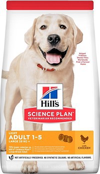 Фото Hill's Science Plan Light Large Breed Adult Chicken 14 кг