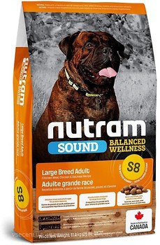 Фото Nutram Sound Balanced Wellness S8 Large Breed Adult Dog Food 11.4 кг