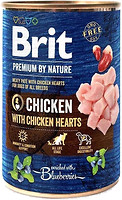 Фото Brit Premium by Nature Chicken with Chicken Hearts 800 г