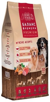 Фото Home Food Сухой корм для крупных пород мясное ассорти 10 кг