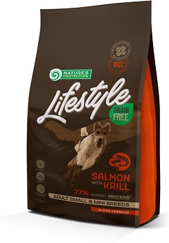 Фото Nature's Protection Lifestyle Free Adult Small and Mini Breeds Salmon with Krill 1.5 кг