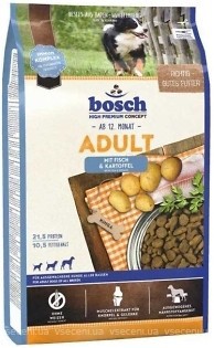 Фото Bosch Tiernahrung Adult Mit Frischem Lachs & Kartoffel 1 кг