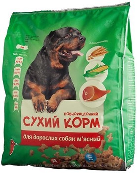Фото Ашан Сухой корм для взрослых собак мясной 12 кг