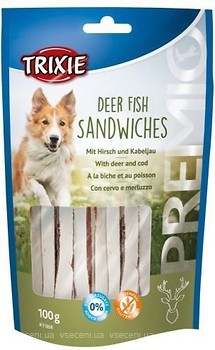 Фото Trixie Premio Deer Fish Sandwiches 100 г (31868)