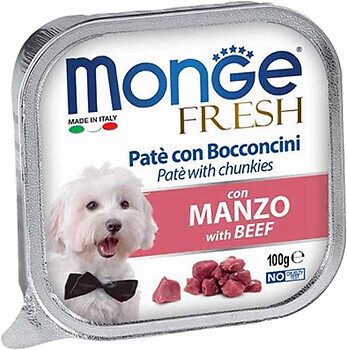 Фото Monge Dog Fresh With Beef 100 г