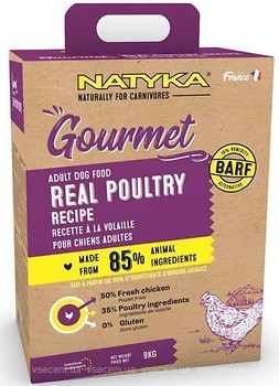 Фото Natyka Adult Dogs Gourmet Poultry 3 кг