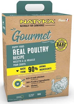 Фото Natyka Gourmet Puppy Real Poultry 3 кг