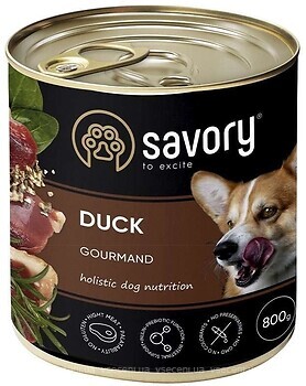 Фото Savory Dog Gourmand Duck 800 г (30488)