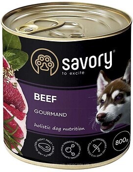 Фото Savory Dog Gourmand Beef 800 г (30440)