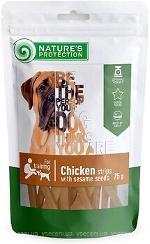 Фото Nature's Protection Snack Chicken Strips and Sesame 75 г